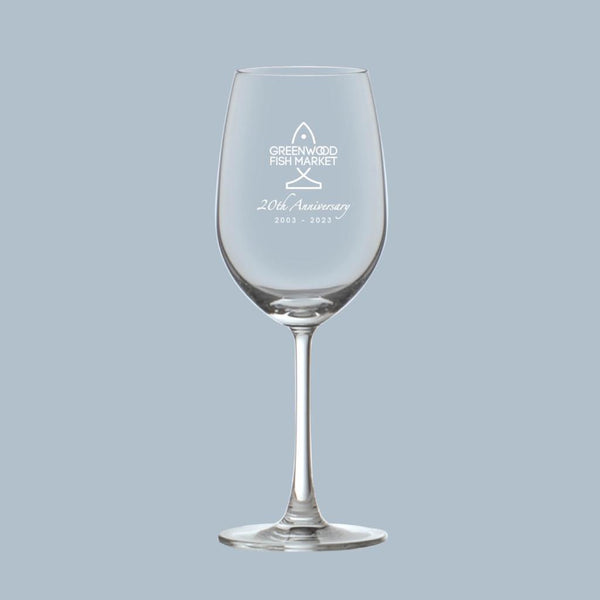 GFM's elegant 20th-anniversary wine glasses, perfect for any occasion.