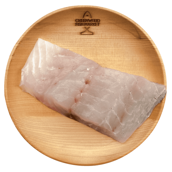 180g of fresh Kanpachi yellowtail kingfish fillet from Korea, known for its firm texture and rich flavour.