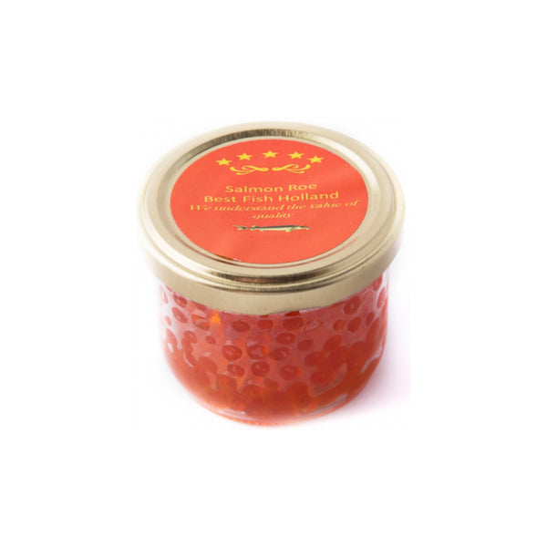 Delicate and salty salmon roe, great for garnishing or sushi.