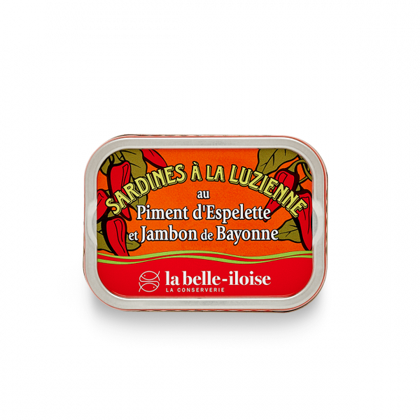 High-quality Luzienne sardines from La Belle-Iloise, preserved in oil for a fresh and flavourful snack.