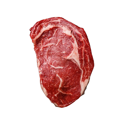 A 280g chilled USDA Choice ribeye, perfect for grilling with a melt-in-the-mouth texture.